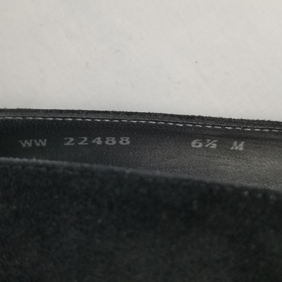 Stuart Weitzman Black Suede Block Heels Pumps 6.5 - Picture 9 of 9